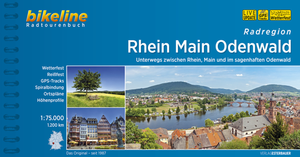 Bikeline Radtourenbuch Rhein Main Odenwald main product photo