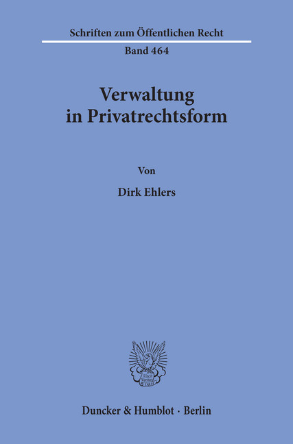 Verwaltung in Privatrechtsform. main product photo