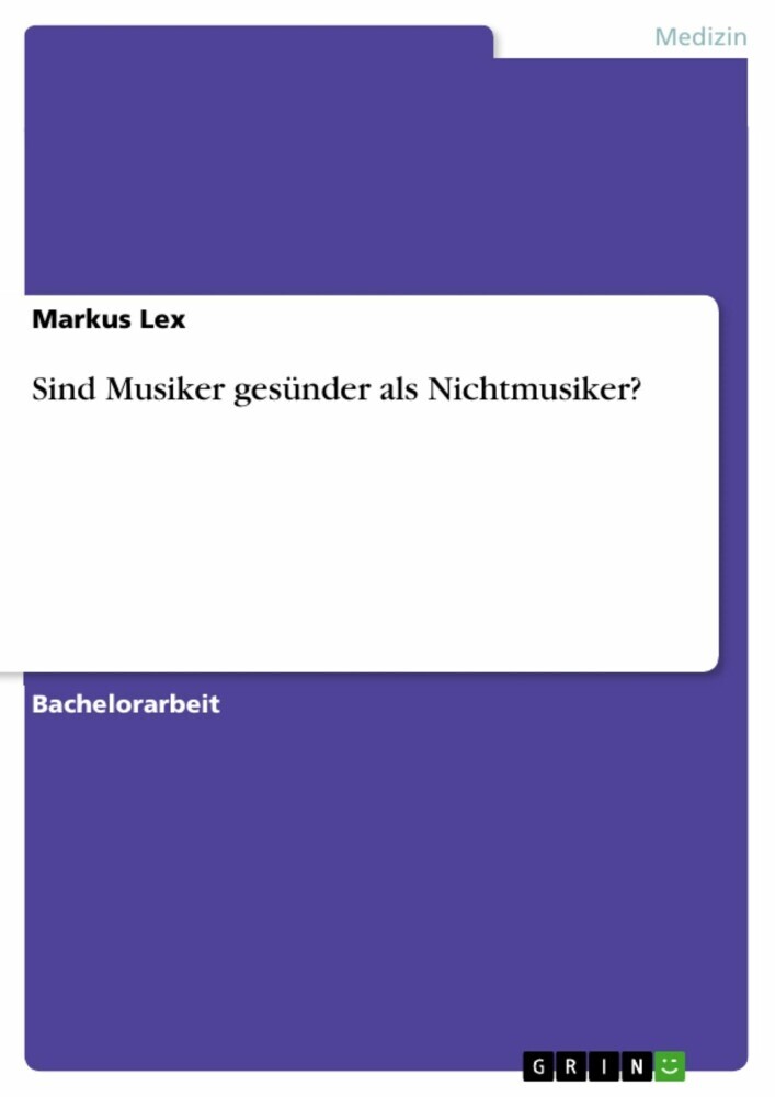 Sind Musiker gesünder als Nichtmusiker? main product photo