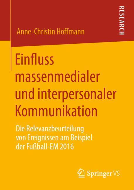 Einfluss massenmedialer und interpersonaler Kommunikation main product photo