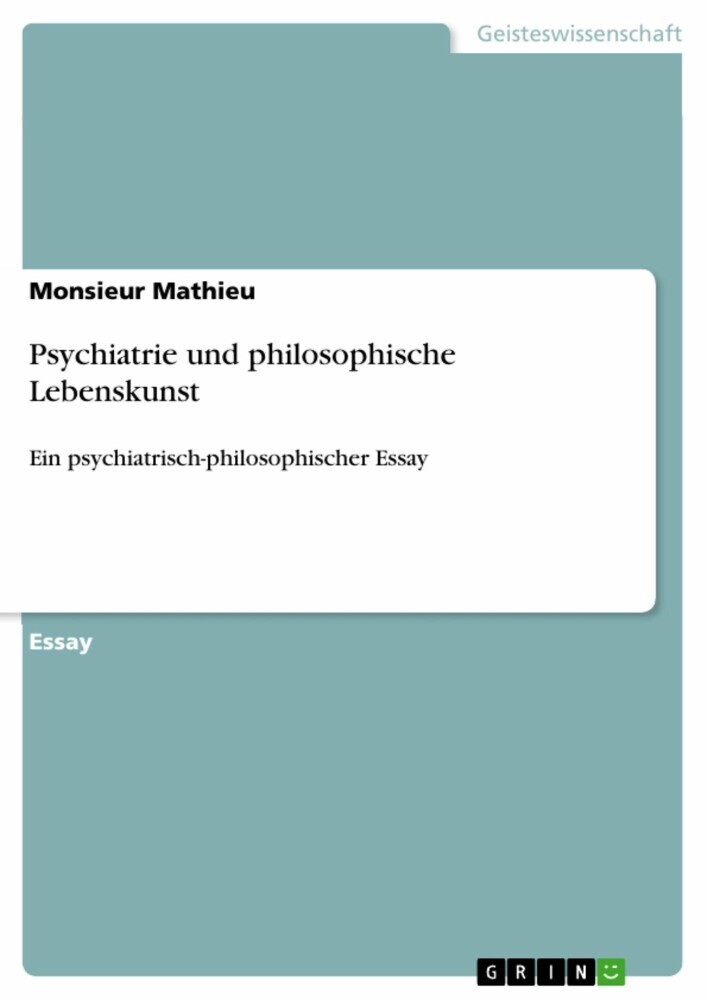 Psychiatrie und philosophische Lebenskunst main product photo