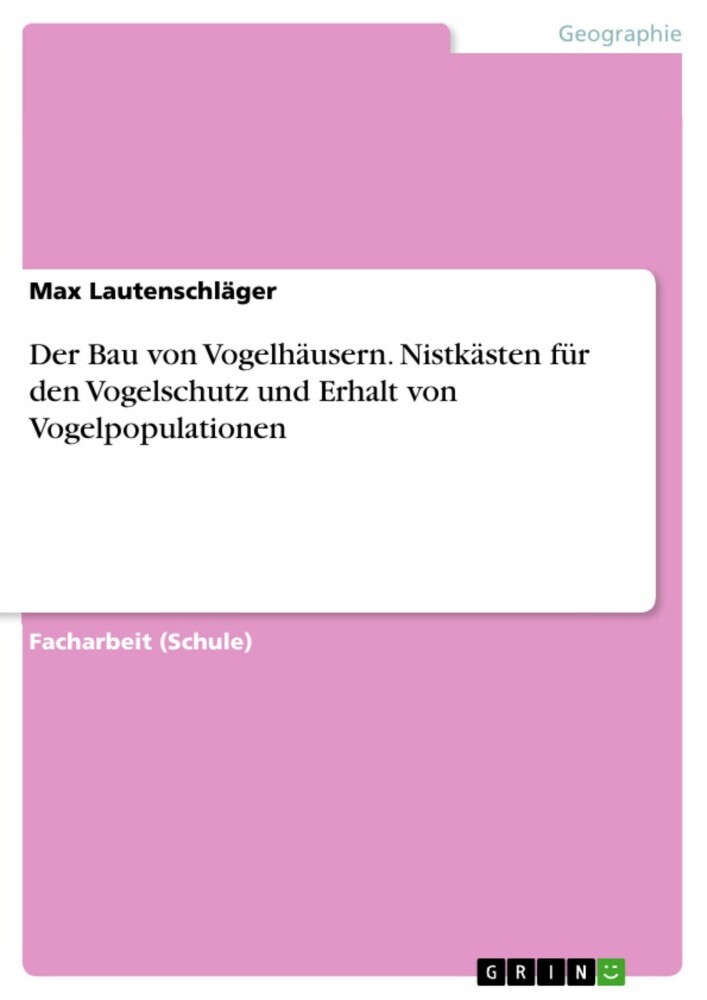 Der Bau von Vogelhäusern. Nistkästen für den Vogelschutz und Erhalt von Vogelpopulationen main product photo