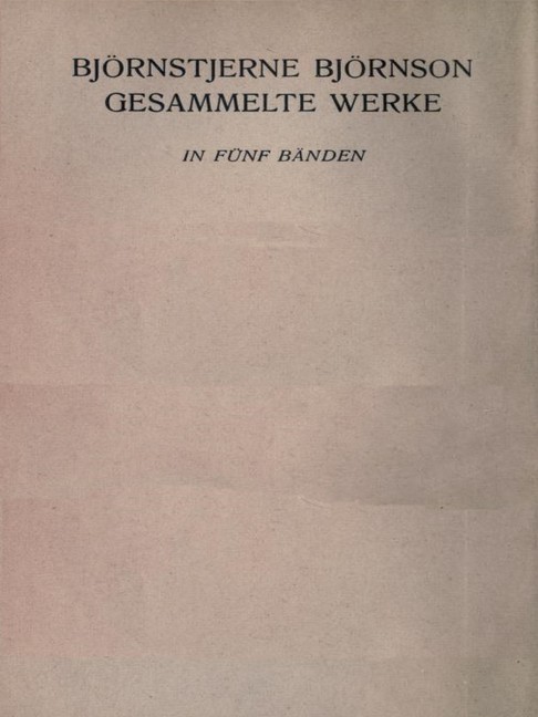 Bjørnstjerne Bjørnson - Gesammelte Werke main product photo