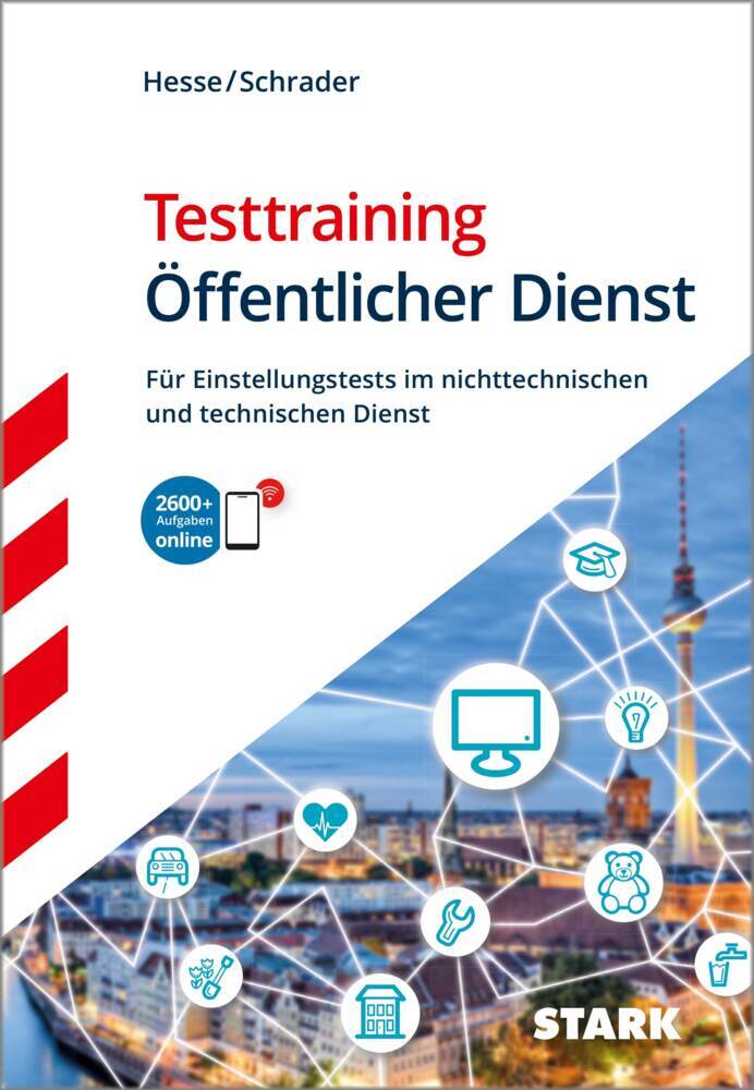 STARK Testtraining - Öffentlicher Dienst - Einstellungstest, m. 1 Buch, m. 1 Beilage main product photo