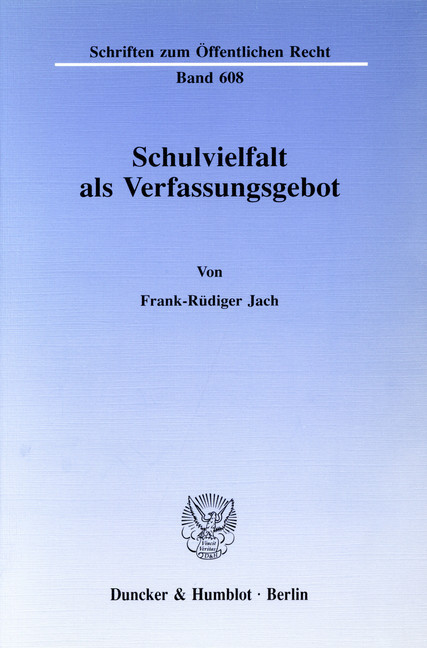 Schulvielfalt als Verfassungsgebot. main product photo