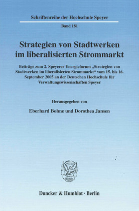 Strategien von Stadtwerken im liberalisierten Strommarkt.