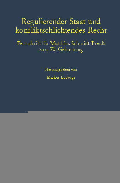 Regulierender Staat und konfliktschlichtendes Recht. main product photo