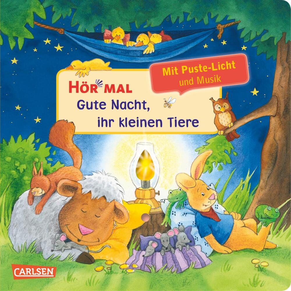Hör mal (Soundbuch): Mach mit - Pust aus: Gute Nacht, ihr kleinen Tiere main product photo