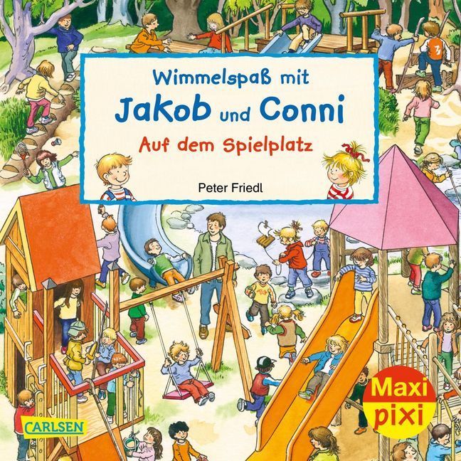 Maxi Pixi 320: Wimmelspaß mit Jakob und Conni: Auf dem Spielplatz main product photo