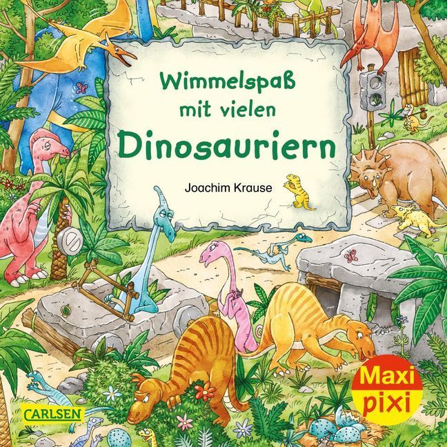 Maxi Pixi 337: Wimmelspaß mit vielen Dinosauriern main product photo