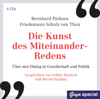Die Kunst des Miteinander-Redens, 4 Audio-CD