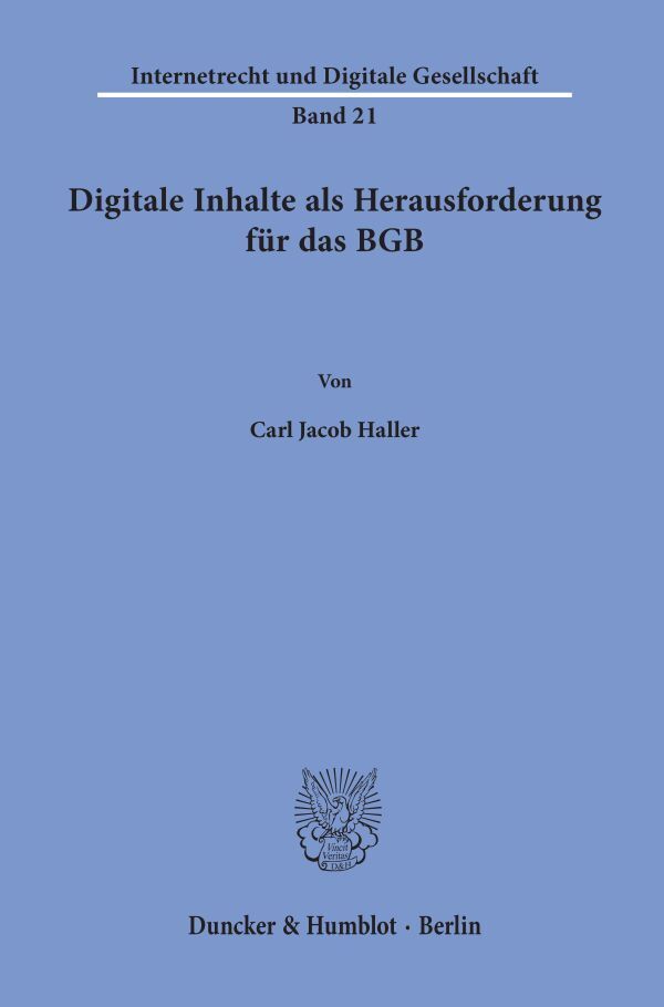 Digitale Inhalte als Herausforderung für das BGB main product photo