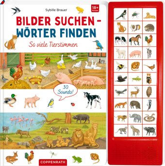 Bilder suchen - Wörter finden - So viele Tierstimmen, m. Soundleiste