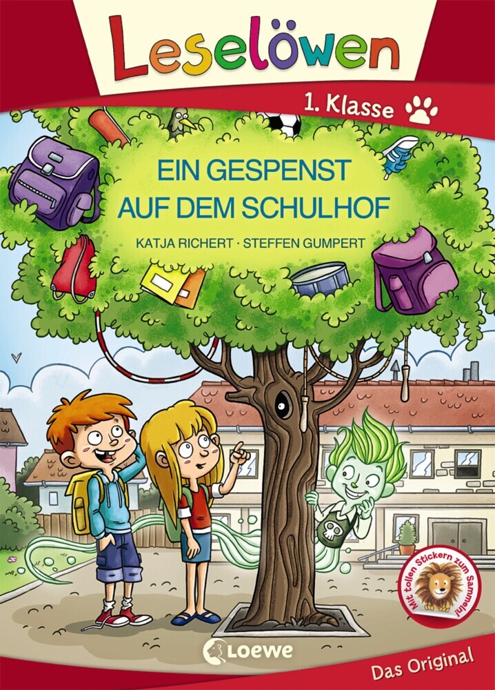 Leselöwen 1. Klasse - Ein Gespenst auf dem Schulhof (Großbuchstabenausgabe) main product photo