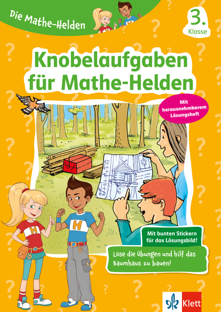Klett Die Mathe-Helden: Knobelaufgaben für Mathe-Helden 3. Klasse main product photo