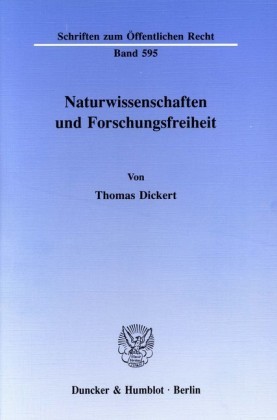 Naturwissenschaften und Forschungsfreiheit.