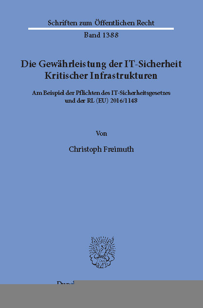 Die Gewährleistung der IT-Sicherheit Kritischer Infrastrukturen. main product photo