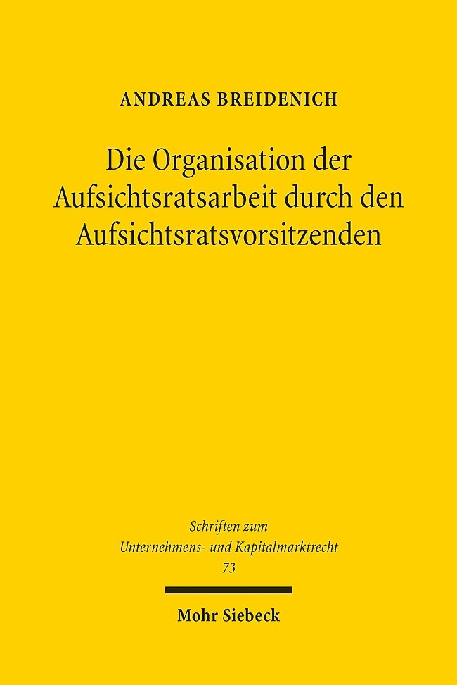 Die Organisation der Aufsichtsratsarbeit durch den Aufsichtsratsvorsitzenden main product photo