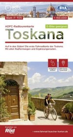 ADFC-Radtourenkarte IT-TOS Toskana 1:150.000, reiß- und wetterfest, E-Bike geeignet, GPS-Tracks Download