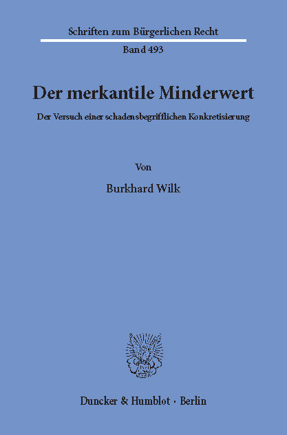 Der merkantile Minderwert. main product photo