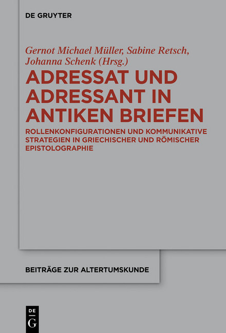 Adressat und Adressant in antiken Briefen main product photo