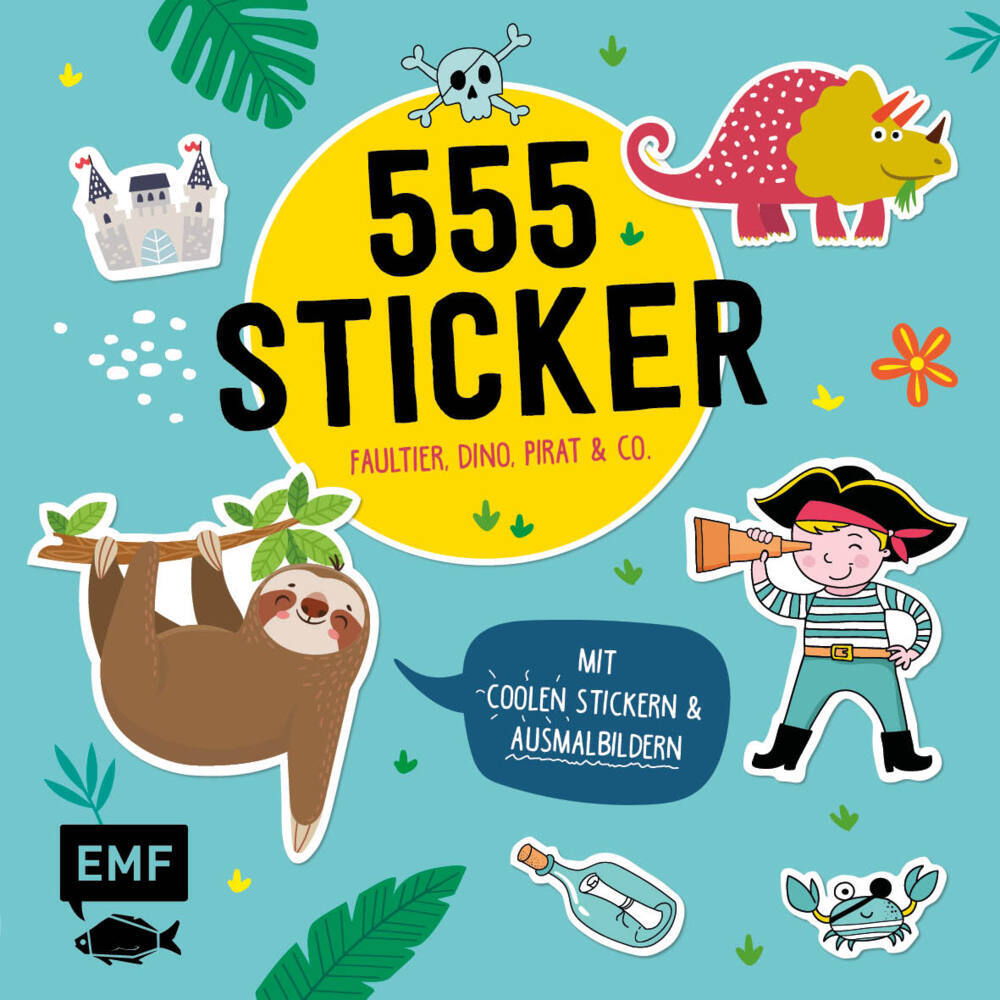 555 Sticker - Faultier, Dino, Pirat und Co. main product photo
