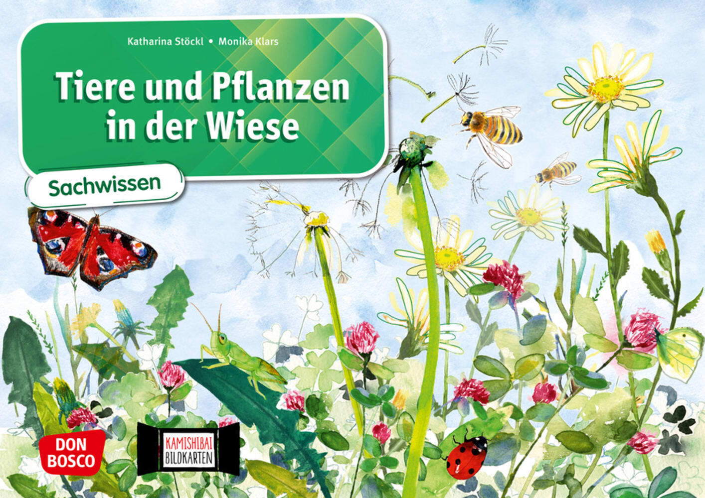 Tiere und Pflanzen in der Wiese. Kamishibai Bildkartenset main product photo