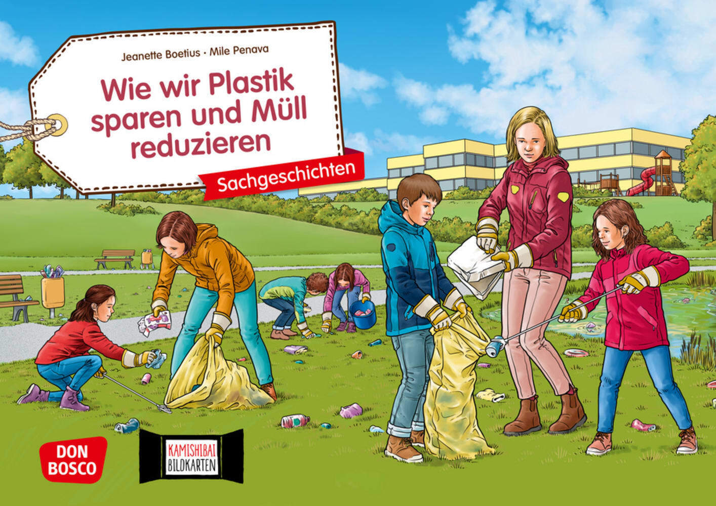 Wie wir Plastik sparen und Müll reduzieren. Kamishibai Bildkartenset main product photo