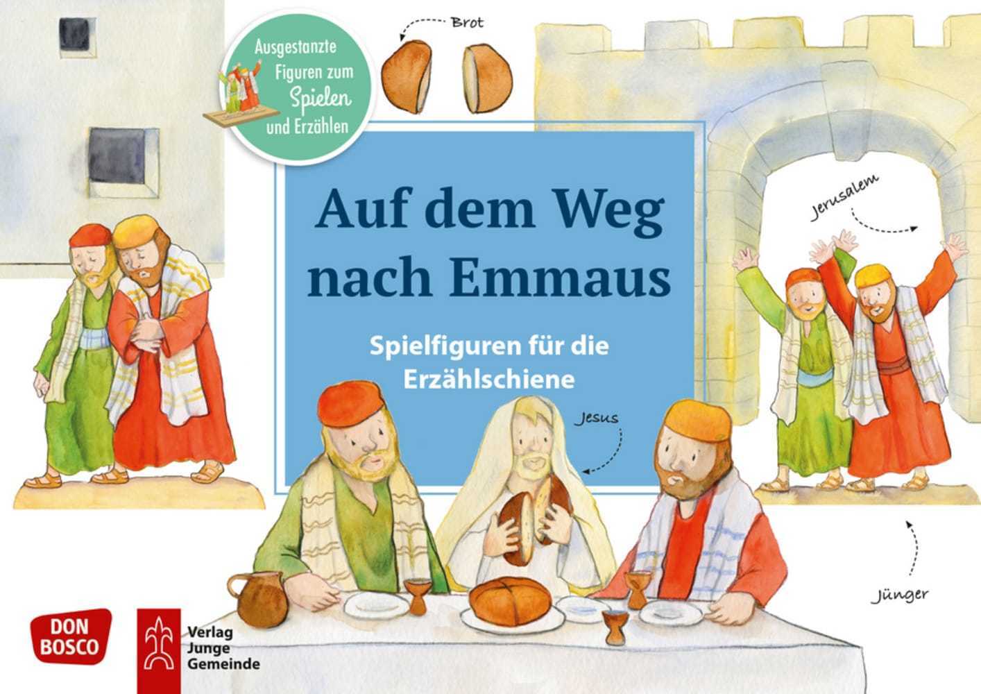 Auf dem Weg nach Emmaus. Erzählschienen-Figurenset main product photo