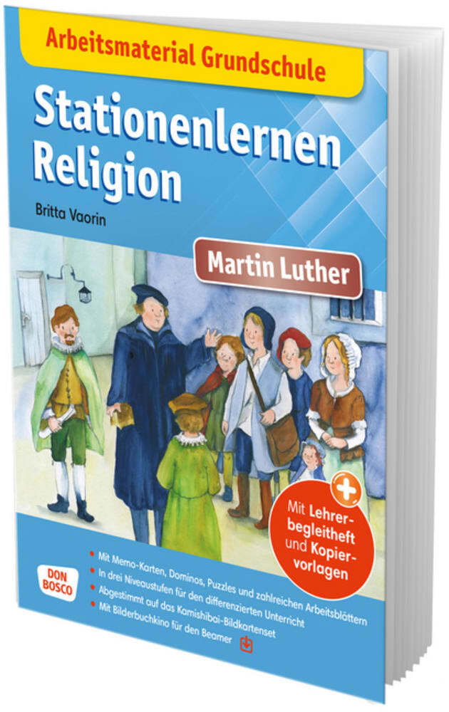 Arbeitsmaterial Grundschule. Stationenlernen Religion: Martin Luther, m. 1 Beilage main product photo