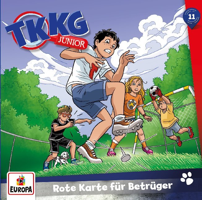 TKKG Junior - Rote Karte für Betrüger. Tl.11, 1 Audio-CD main product photo