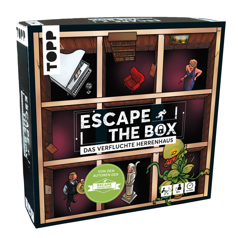 Escape The Box - Das verfluchte Herrenhaus: Das ultimative Escape-Room-Erlebnis als Gesellschaftsspiel! main product photo