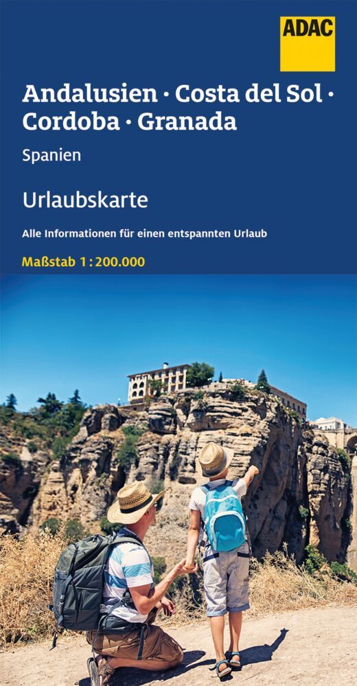 ADAC Urlaubskarte Andalusien, Costa del Sol 1:200.000 main product photo