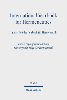 International Yearbook for Hermeneutics/Internationales Jahrbuch für Hermeneutik