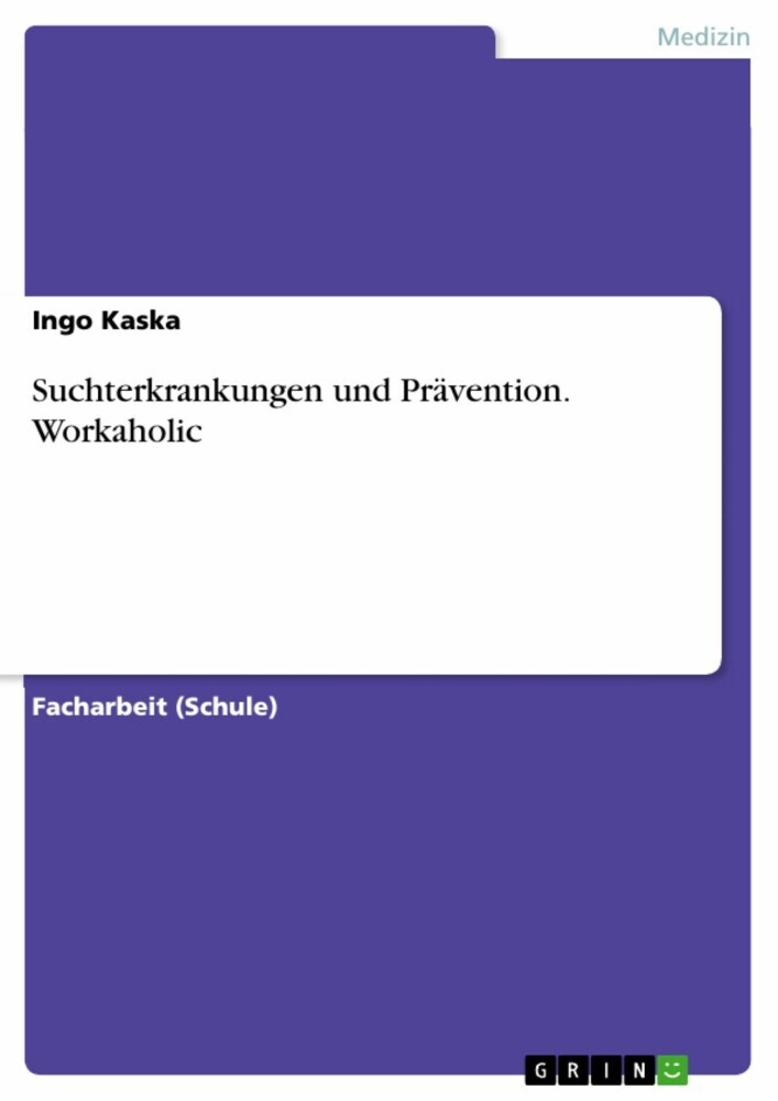 Suchterkrankungen und Prävention. Workaholic main product photo