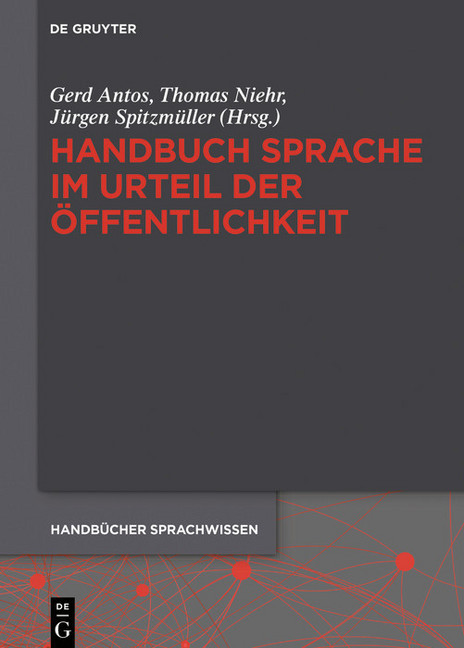 Handbuch Sprache im Urteil der Öffentlichkeit main product photo