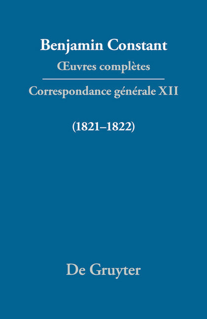 Correspondance générale 1821-1822 main product photo