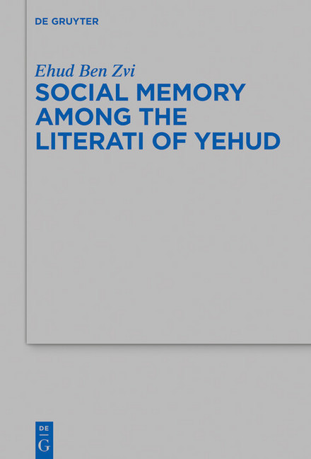 Social Memory among the Literati of Yehud main product photo