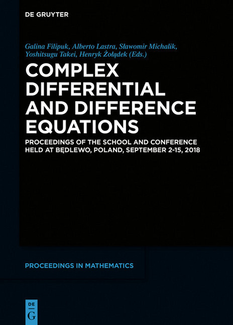 Complex Differential and Difference Equations main product photo