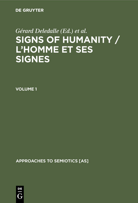 Signs of Humanity / L'homme et ses signes main product photo
