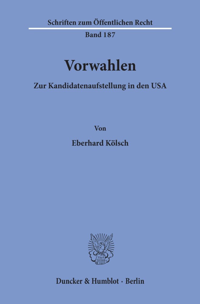 Vorwahlen. main product photo