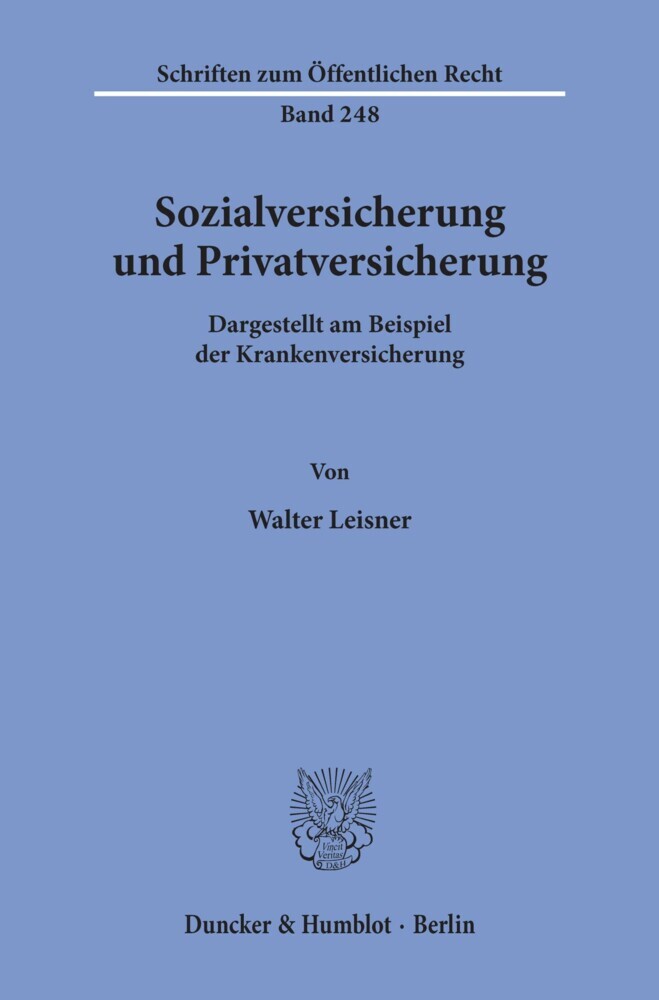 Sozialversicherung und Privatversicherung. main product photo