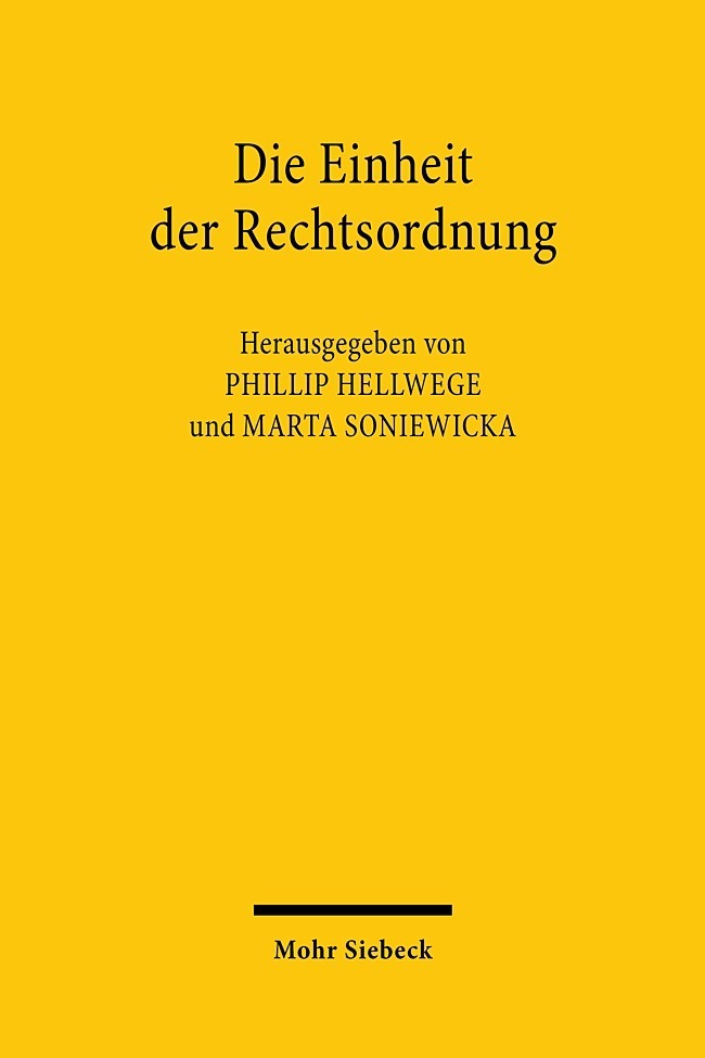 Die Einheit der Rechtsordnung main product photo