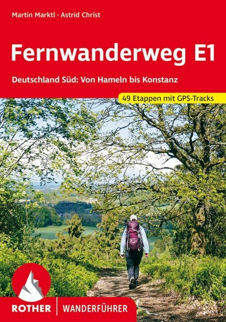 Rother Wanderführer Fernwanderweg E1 Deutschland Süd main product photo