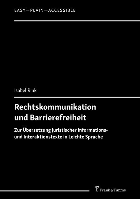 Rechtskommunikation und Barrierefreiheit main product photo