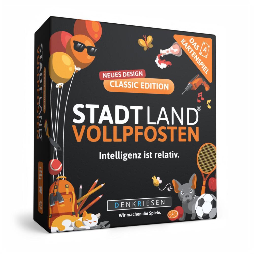 DENKRIESEN - STADT LAND VOLLPFOSTEN® - Das Kartenspiel - CLASSIC EDITION "Intelligenz ist relativ" main product photo
