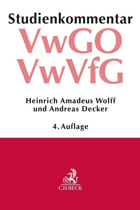 Verwaltungsgerichtsordnung (VwGO) Verwaltungsverfahrensgesetz (VwVfG) main product photo
