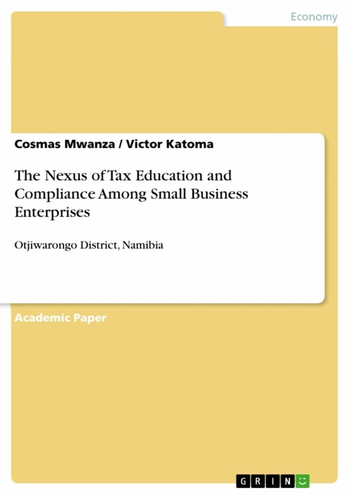 The Nexus of Tax Education and Compliance Among Small Business Enterprises main product photo