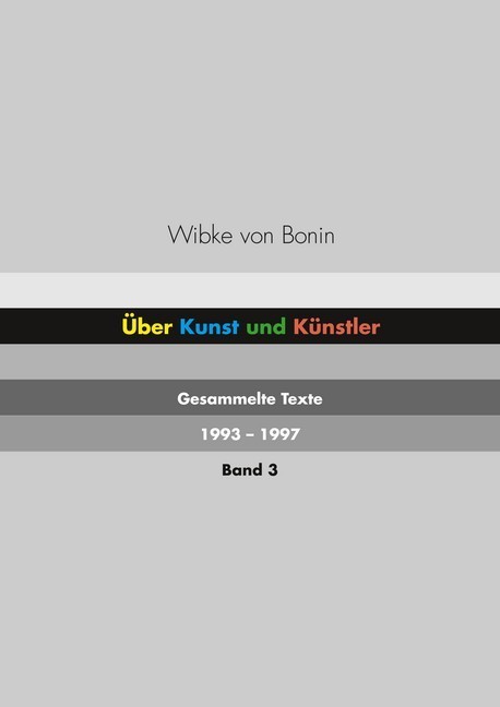 Über Kunst und Künstler Band 3 main product photo