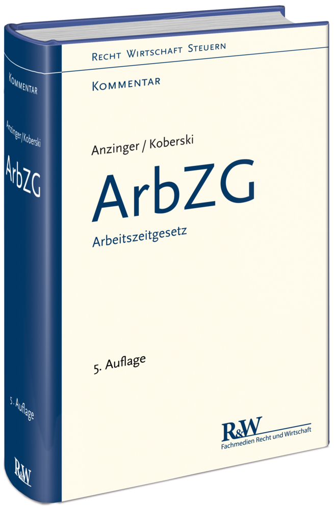Arbeitszeitgesetz, ArbZG, Kommentar main product photo